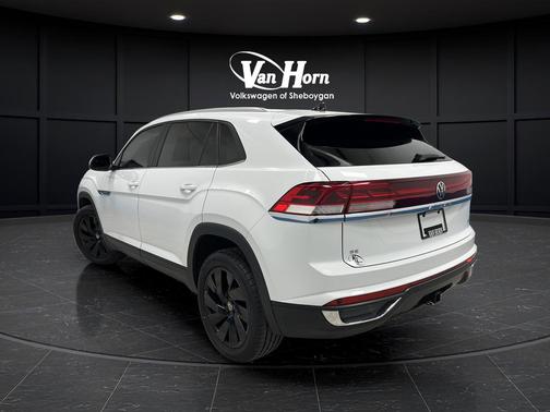 Pure White 2024 Volkswagen Atlas Cross Sport 2.0T SE w/Technology 4MOTION