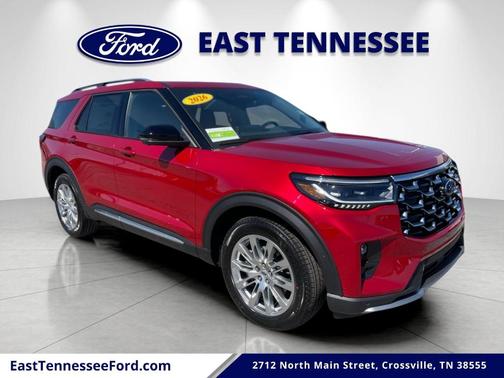 Red Metallic 2026 Ford Explorer Platinum