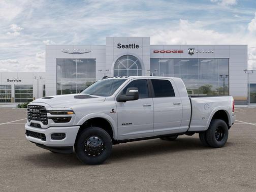Bright White Clearcoat 2026 RAM 3500 Limited Mega Cab 4x4 6'4' Box