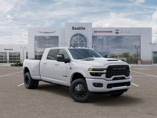 Bright White Clearcoat 2026 RAM 3500 Limited Mega Cab 4x4 6'4' Box