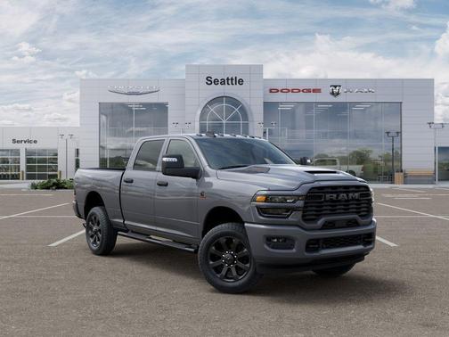 Ceramic Gray Clearcoat 2026 RAM 2500 Black Express Crew Cab 4x4 6'4' Box