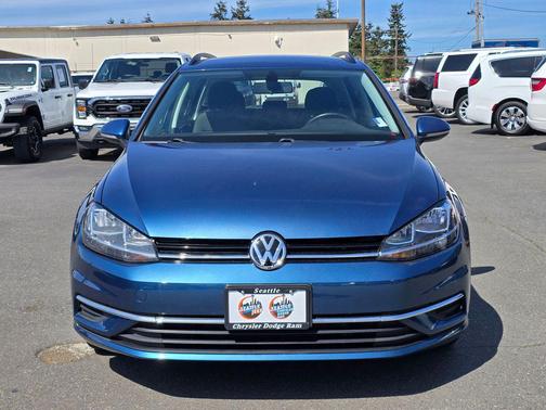 Blue 2019 Volkswagen Golf SportWagen TSI S