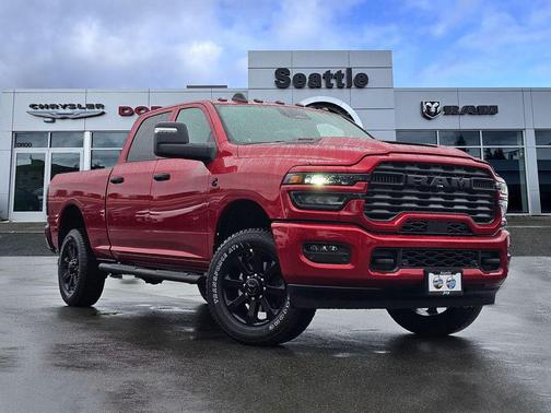 Molten Red Pearlcoat 2026 RAM 2500 Black Express Crew Cab 4x4 6'4' Box