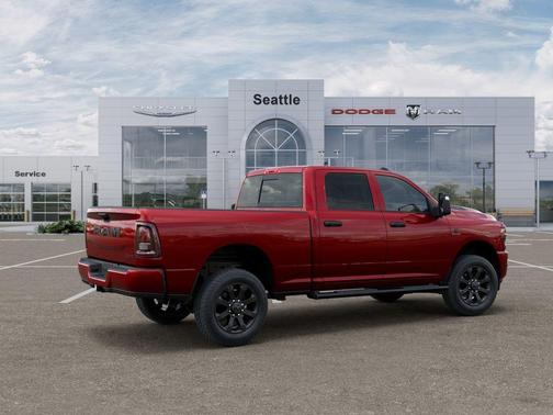 Molten Red Pearlcoat 2026 RAM 2500 Black Express Crew Cab 4x4 6'4' Box