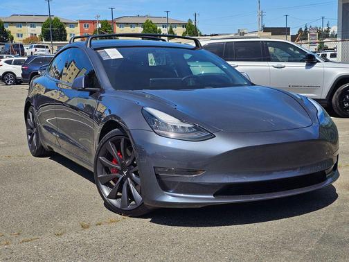 Grey 2020 Tesla Model 3 Performance