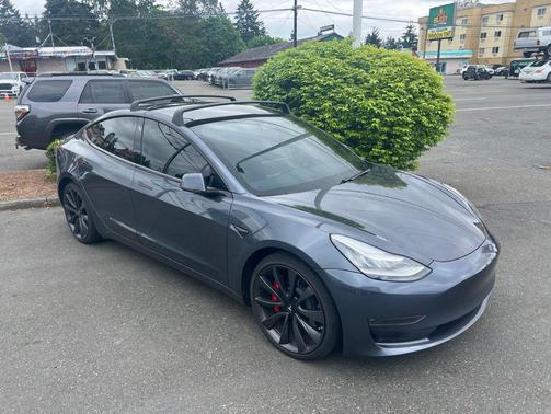 Grey 2020 Tesla Model 3 Performance