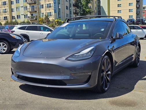 Grey 2020 Tesla Model 3 Performance