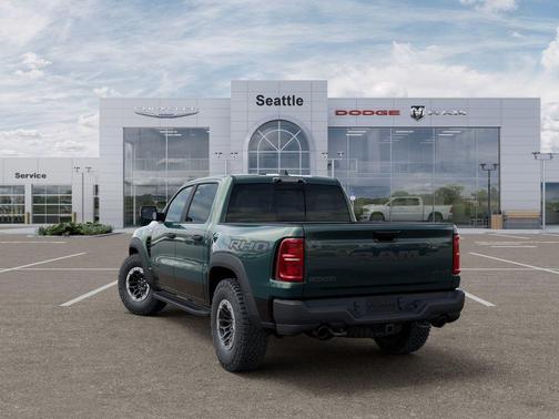 Serrano Green Metallic 2026 RAM 1500 RHO Crew Cab 4x4 5'7' Box