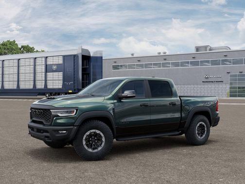 Serrano Green Metallic 2026 RAM 1500 RHO Crew Cab 4x4 5'7' Box