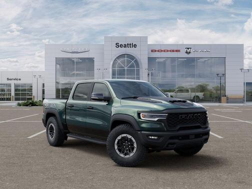 Serrano Green Metallic 2026 RAM 1500 RHO Crew Cab 4x4 5'7' Box