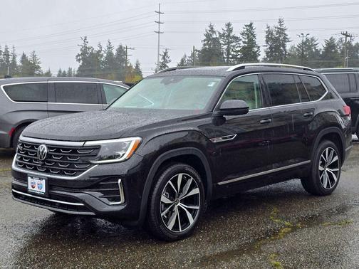 Deep Black Pearl 2025 Volkswagen Atlas 2.0T SEL Premium R-Line 4MOTION