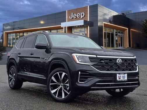 Deep Black Pearl 2025 Volkswagen Atlas 2.0T SEL Premium R-Line 4MOTION