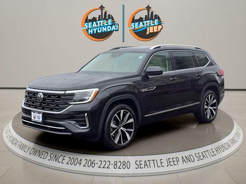 Deep Black Pearl 2025 Volkswagen Atlas 2.0T SEL Premium R-Line 4MOTION