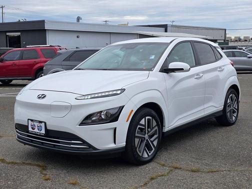 Lunar White 2023 Hyundai KONA EV SE