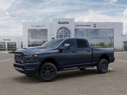 Forged Blue Metallic 2026 RAM 2500 Black Express Crew Cab 4x4 6'4' Box