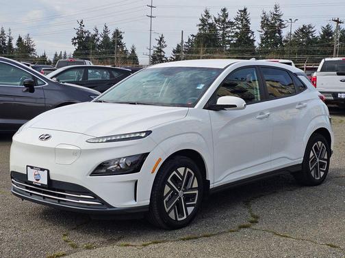 Lunar White 2023 Hyundai KONA EV SE