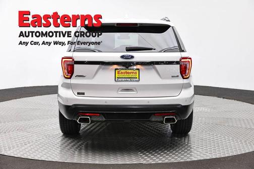 White Platinum Metallic Tri-Coat 2017 Ford Explorer sport