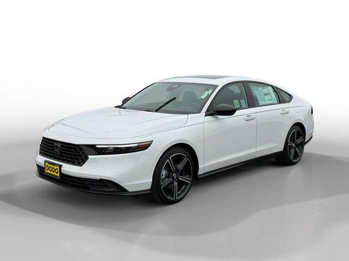Platinum White Pearl 2026 Honda Accord Hybrid Sport