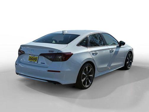 Platinum White Pearl 2026 Honda Civic Hybrid Sport Touring