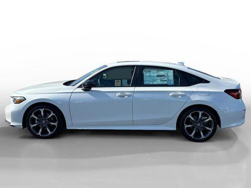 Platinum White Pearl 2026 Honda Civic Hybrid Sport Touring
