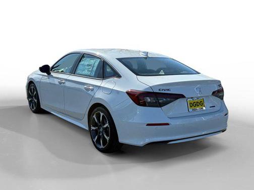 Platinum White Pearl 2026 Honda Civic Hybrid Sport Touring