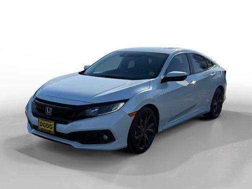 Platinum White Pearl 2021 Honda Civic Sport