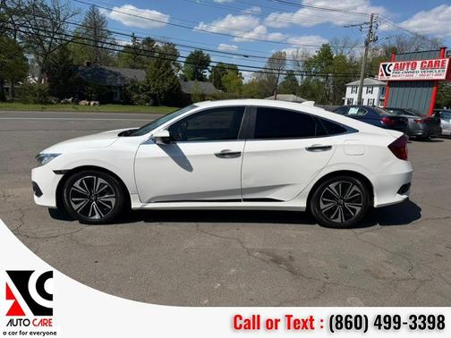 White 2017 Honda Civic EX-T