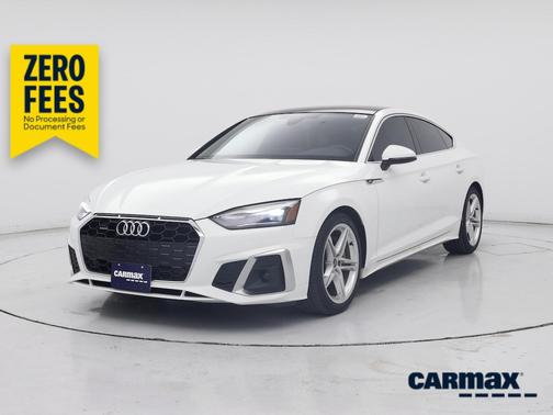 White 2022 Audi A5 Sportback S-Line Premium