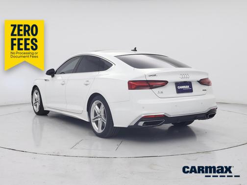 White 2022 Audi A5 Sportback S-Line Premium