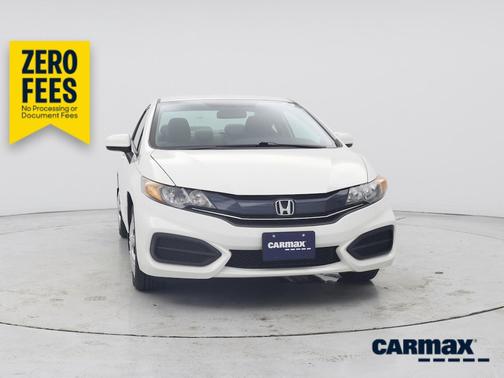 White 2015 Honda Civic LX