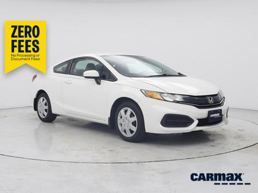 White 2015 Honda Civic LX