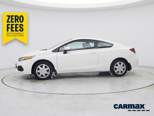 White 2015 Honda Civic LX