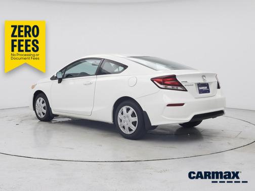 White 2015 Honda Civic LX