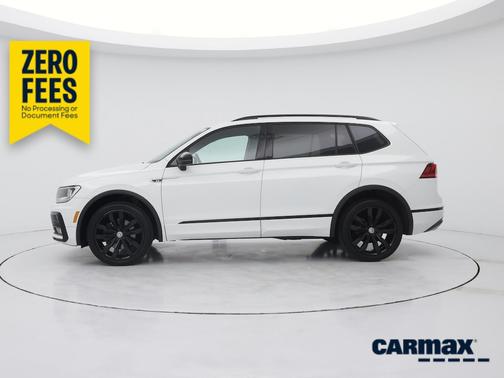 White 2020 Volkswagen Tiguan SE R-Line Black