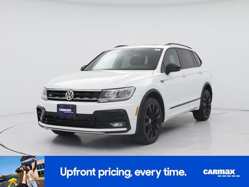 White 2020 Volkswagen Tiguan SE R-Line Black