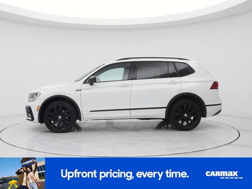 White 2020 Volkswagen Tiguan SE R-Line Black