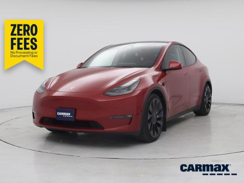 Red 2023 Tesla Model Y Performance