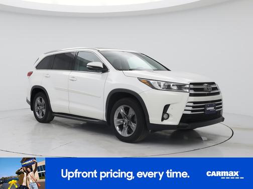 White 2018 Toyota Highlander Limited Platinum