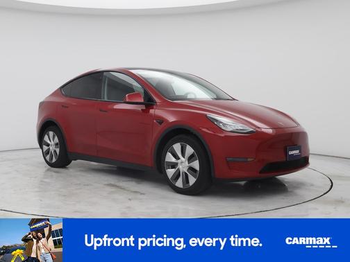 Red 2022 Tesla Model Y Long Range