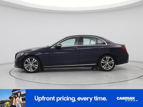 Blue 2015 Mercedes-Benz C-Class