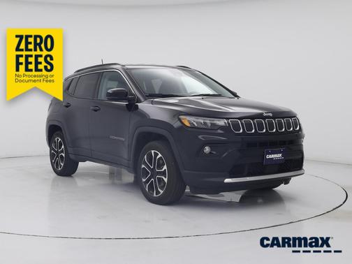 Black 2022 Jeep Compass Limited