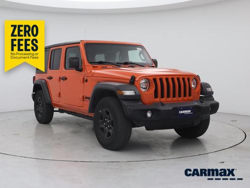 Orange 2023 Jeep Wrangler Unlimited Sport