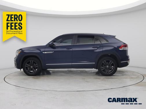 Blue 2021 Volkswagen Atlas Cross Sport SE w/Tech