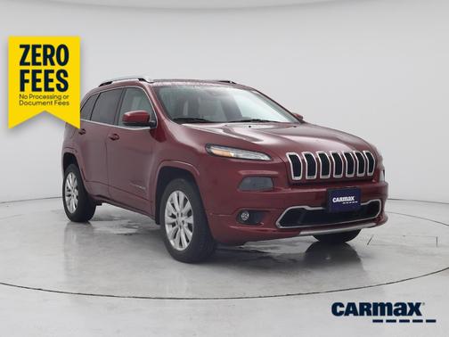 Red 2017 Jeep Cherokee Overland