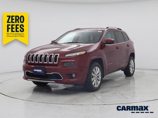 Red 2017 Jeep Cherokee Overland