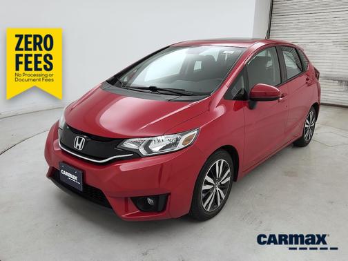Red 2015 Honda Fit EX