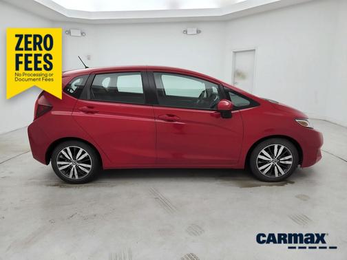Red 2015 Honda Fit EX