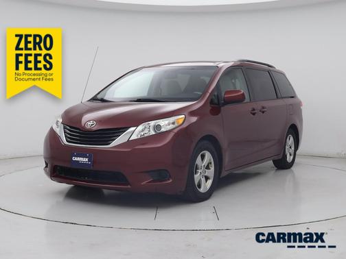 Burgundy 2014 Toyota Sienna LE