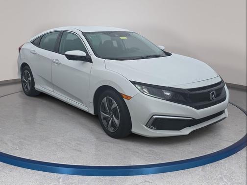 Platinum White Pearl 2019 Honda Civic LX