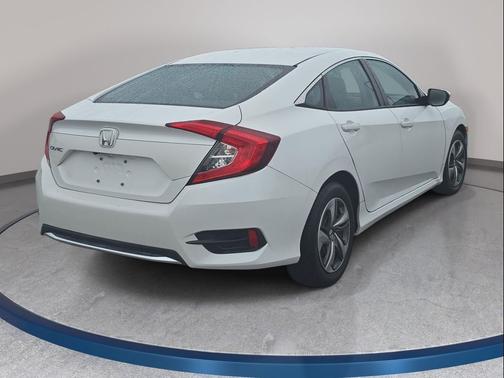 Platinum White Pearl 2019 Honda Civic LX
